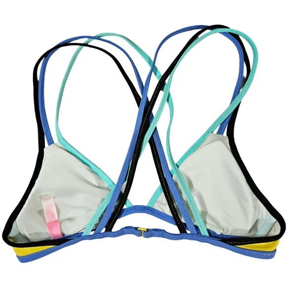 Victoria's Secret Strappy Triangle Bikini Top, Neon Green, XS - Picture 8 of 14